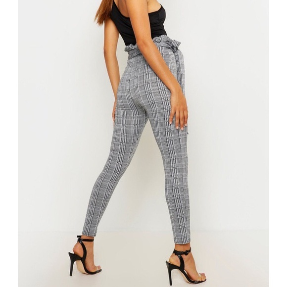 Paper bag plaid pants - Picture 1 of 7
